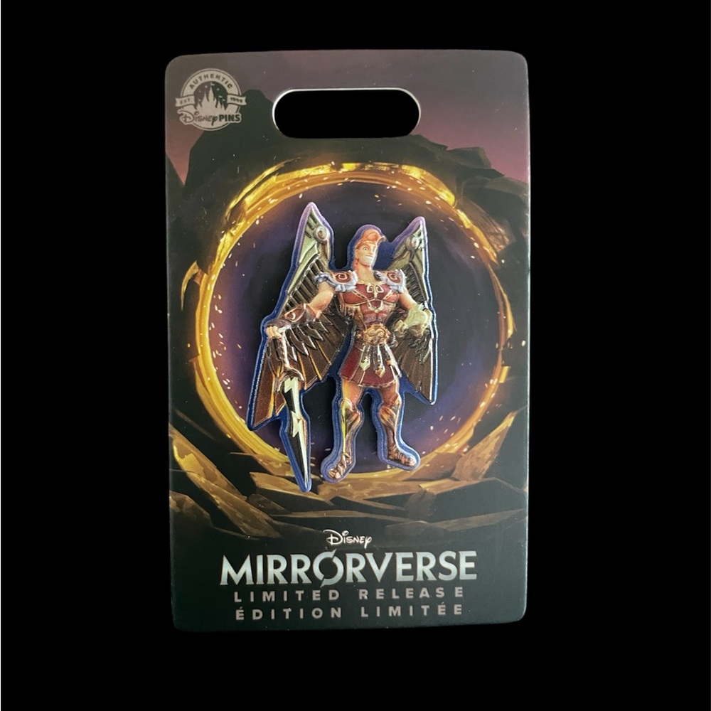 Disney Parks Pin Trading Limited Release MIRRORVERSE Hercules Carded Enamel Pin